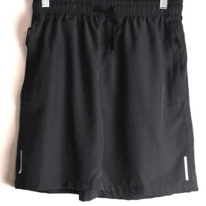 Unbranded Men's Black Athletic Shorts Size S - 2 Zippered Pockets - 2 Reflective
